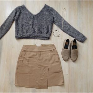 Fuzzy Cropped Sweater